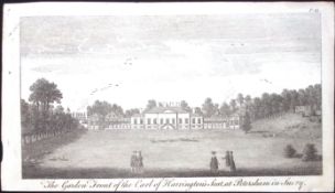 Surrey View of Esher Place Rare Georgian Copper Antique 1776 Engraving-106.