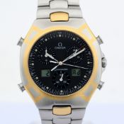 Omega / Seamaster Polaris Chronograph - Gentleman's Gold/Steel Wristwatch