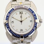 Title: CERRUTI / 1881 - Date - (Unworn) Gentleman's Steel Wrist WatchDescription: Brand :