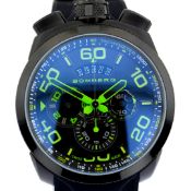 Bomberg / BOLT 68 - Chronograph - Swiss Made - 45mm - RP:1100$ - Gentleman's Steel Wristwatch
