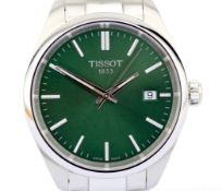 Tissot / PR100 - Green Dial - Lady's Steel Wristwatch