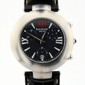 Pierre Balmain / Swiss Chronograph Date - Gentleman's Steel Wristwatch