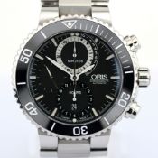 Oris / Pro Diver Chronograph Automatic - Gentleman's Steel Wristwatch