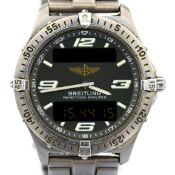Breitling / Aerospace Titanium E65362 - Gentleman's Titanium Wristwatch