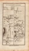 Ireland Rare Antique 1777 Road Map Clogher Donagh Newtownstewart Cookstown-258.