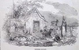 The Lives Of Irish People During Irish Famine Period from The Illustrated London News 1843.
