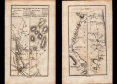 Ireland Rare Antique 1777 Road Map From Cork To Tralee & Killarney-180.