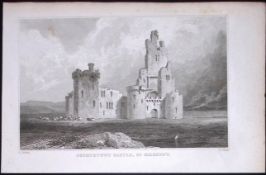 Kilkenny Courtstown Castle194 Years Old Antique Steel Engraving-18