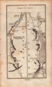 Ireland Rare Antique 1777 Road Map Dublin to Tralee Kerry, Limerick-106