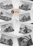 Job Lot Sussex Francis Grose Antique 230+ Years Old Copper Engravings-3.