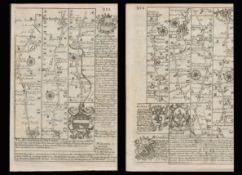 Bowen 290 Yrs Old Scarce Detailed Road Map Oxford Buckingham, Bedford, Cambridge.