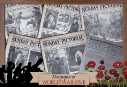 Collection 5 WW1 Authentic Antique Newspapers War Reports & Pictures-18.