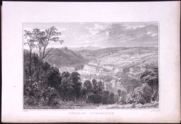 Torquay Town Devonshire Antique 193 Years-Old Steel-Engraving-16