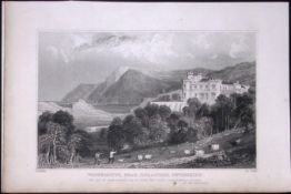 Ilfracombe Watermouth Devonshire Antique 193 Years-Old Steel-Engraving-13