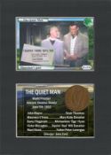 The Quiet Man Film John Wayne Mounted Original Irish Coin Metal Display