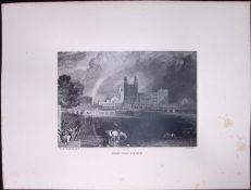J.M.W Turner Rare “Stonyhurst College Lancashire” 1873 Picturesque Views in England-68