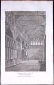Manchester Lancashire Colegate Church Antique 218 Years-Old Steel-Engraving-12a