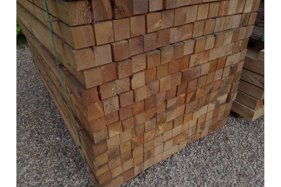 50x Softwood Sawn Timber Mixed Larch / Douglas Fir Posts - Image 4 of 4