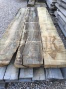 3x Hardwood Air Dried Sawn English Sweet Chestnut Timber Boards / Slabs
