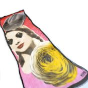 Vintage MOSCHINO Silk Scarf/Shawl 172x60cm