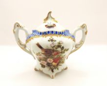Vintage Hand Painted Continental Porcelain Lidded Pot
