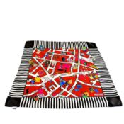 MOSCHINO 'Corso Venezia Milan Street Map' Silk Scarf 86cm Square