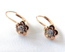 Gold On Sterling Silver Gemstone Earrings With Gift Pouch