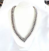 Cultured Pearl Necklace 925 Silver Clasp New With Gift Box RRP £235