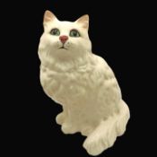 Large Vintage Beswick 1867 White Persian Cat 22cm/8.5 inches Tall