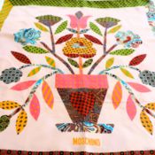 MOSCHINO Silk Scarf Made in Italy 86cm Square