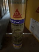 12 x Sikaflex Crystal Clear