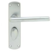 5 XSZC013SC Serozzetta Uno Lever On Backplate - Bathroom 57mm C/C Satin Chrome