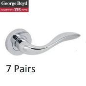 5 x George Boyd Lever On Round Rose GDBF3507 Door Handle