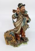 Capodimonte Tramp Patching His Coat By Tyche Bruno