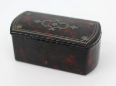 Early 19th Century Papier-Mâché Snuff Box With Silver Inlay, C.1820