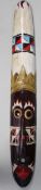 Hand Painted African Tribal Mask Art