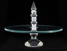 Crystal Display Stand Cake Plate