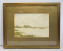 Early 20th Century Watercolour – Sailing Boats On A River