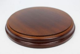 Vintage Solid Mahogany Circular Display Stand