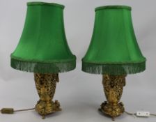 Pair of 19th Century French Ormolu Table Lamps