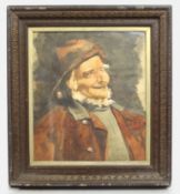 Victorian Watercolour Portrait of A Bearded Fisherman (1892)
