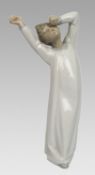 Lladro Figurine Yawning Figurine
