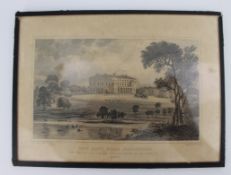 Georgian Engraving – The Mote Near Maidstone, 1829