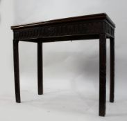 Antique 19th Century Mahogany Fold-Over Games Table