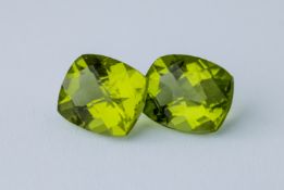 Peridot 2.37 & 2.40 Ct (Pair)