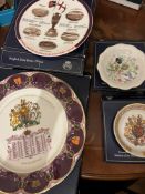 Four Royal Aynsley Plates