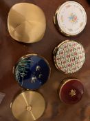 Six Vintage Compacts Including Stratton