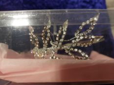Vintage Style Side Tiara With Crystals