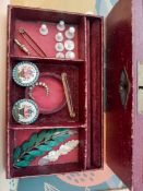 Vintage Jewellery Box With Contents