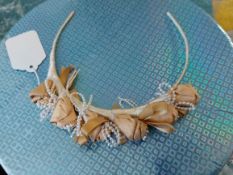 Vintage Headpiece Or Headband. Floral